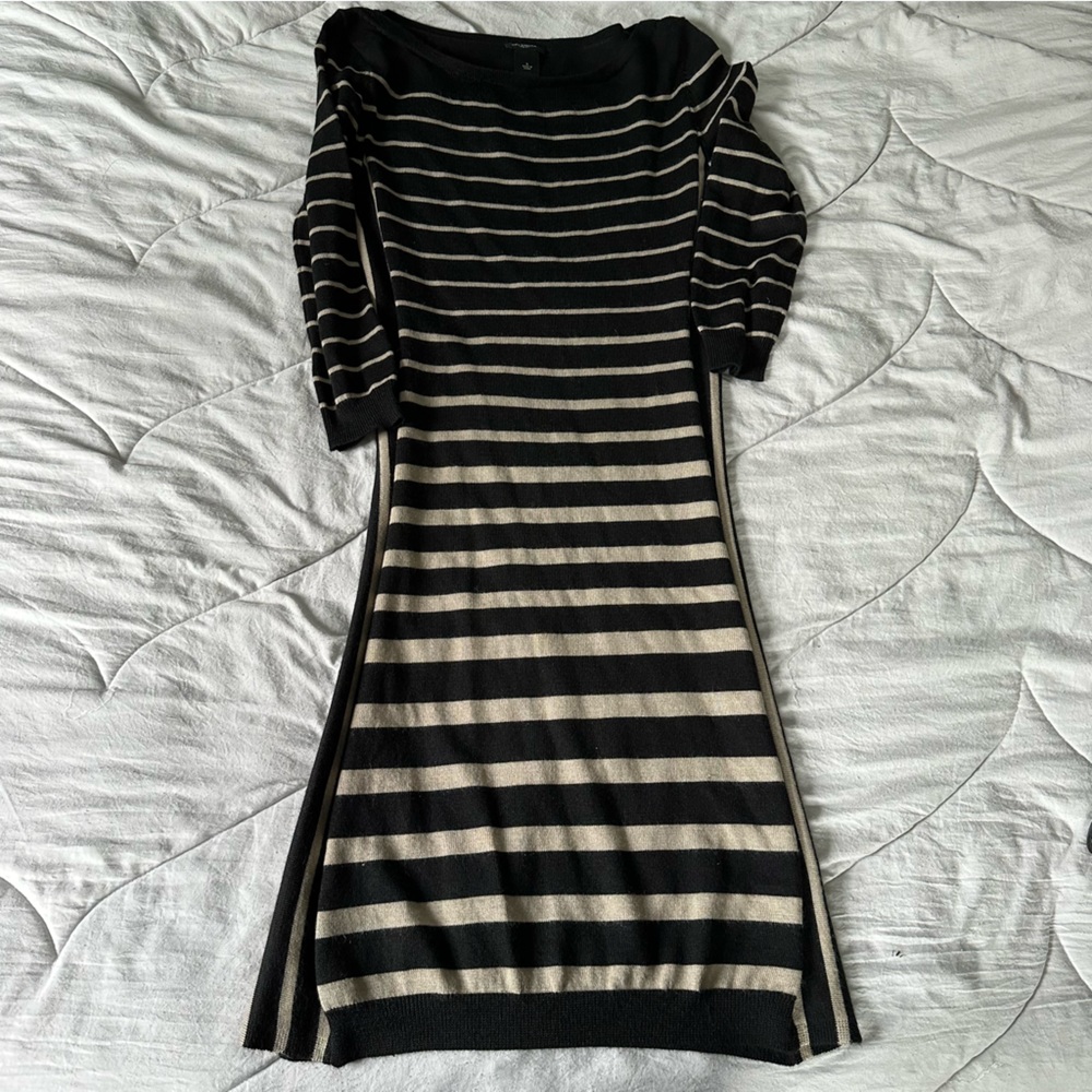 Ann Taylor striped sweater dress